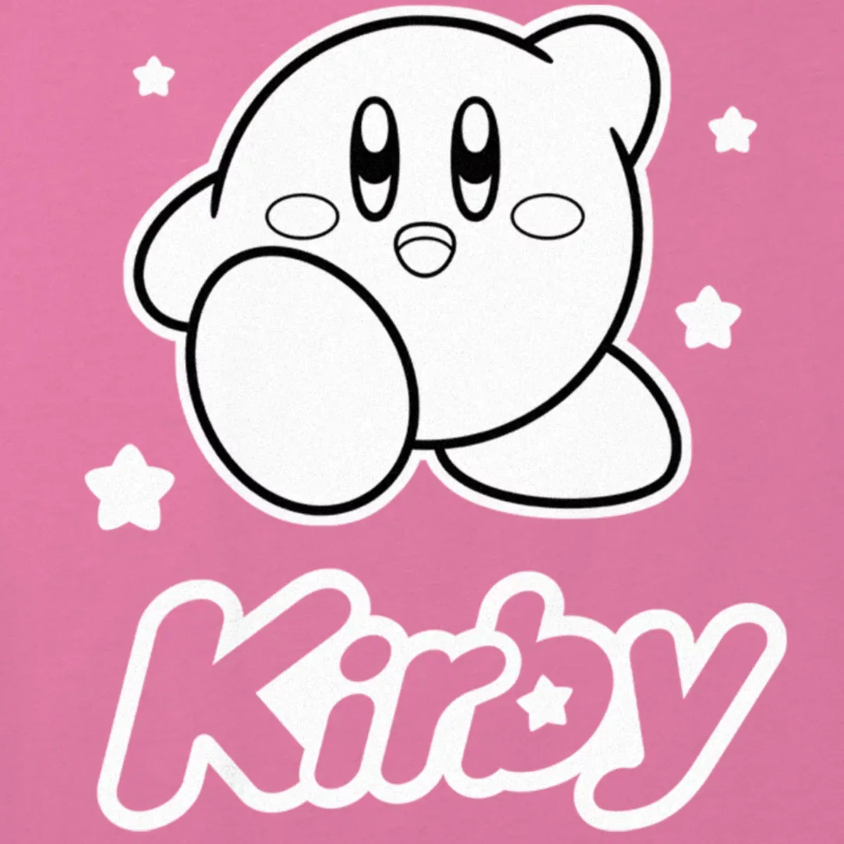 Детский графический топ-кроп с принтом Kirby Nintendo, Light Pink — фото 2