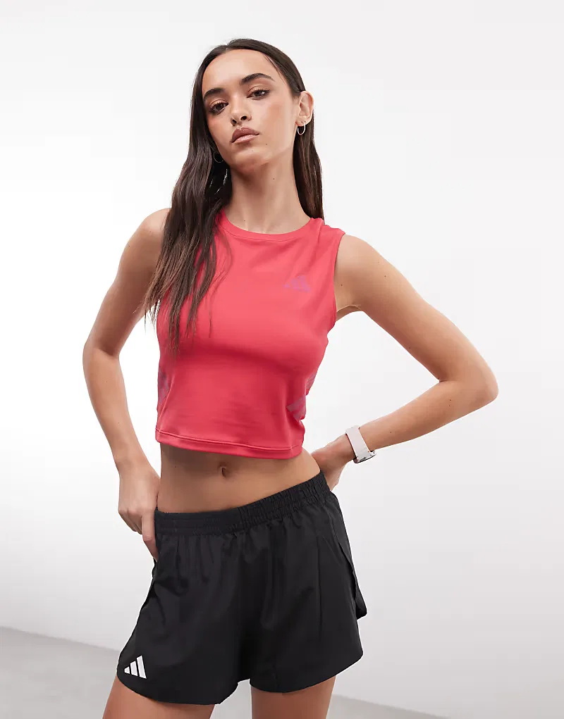 Укороченный топ Adidas Running adi365, розовый