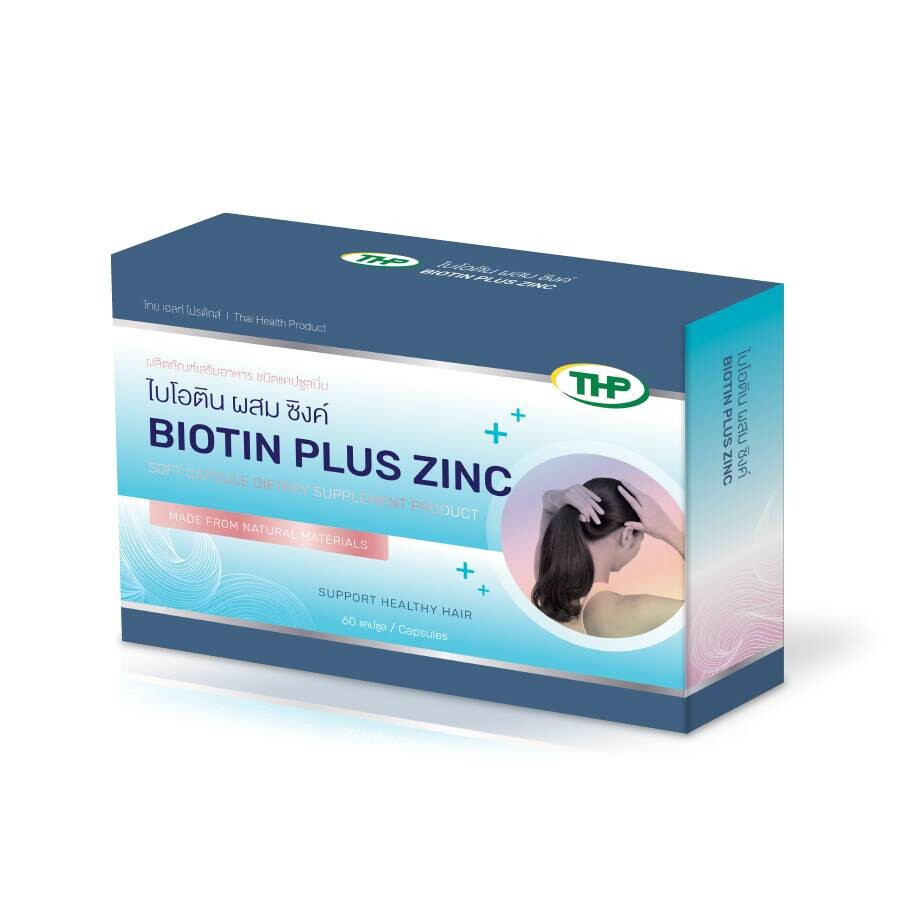 

Биотин + Цинк THP Biotin Plus Zinc, 60 капсул