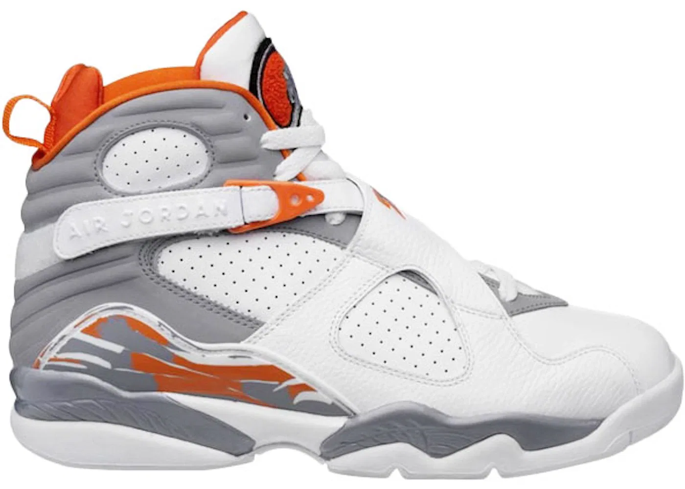 Детские кроссовки Lifestyle Jordan 8 Retro, White/Stealth/Orange Blaze/Silver