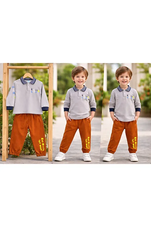 Детский комплект для мальчиков с принтом Colorful Printed 1st Edition Quality Cotton Baby Boy Set Vinezza, Multicolor — фото 3