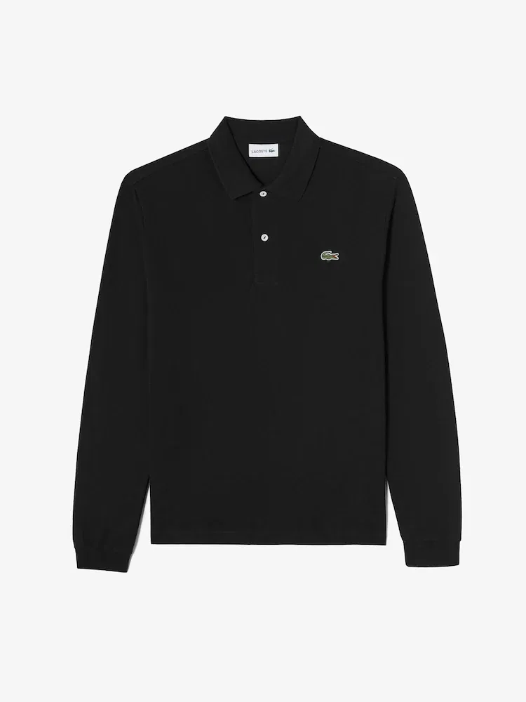 Футболка с длинным рукавом Regular Fit LACOSTE, Black — фото 4