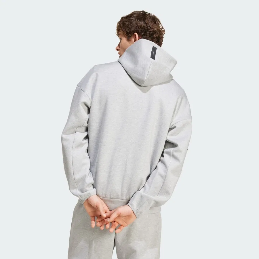 Худи мужское с капюшоном и полной застежкой-молнией Sportswear JF2450 Z.N.E. adidas, Черный — фото 2