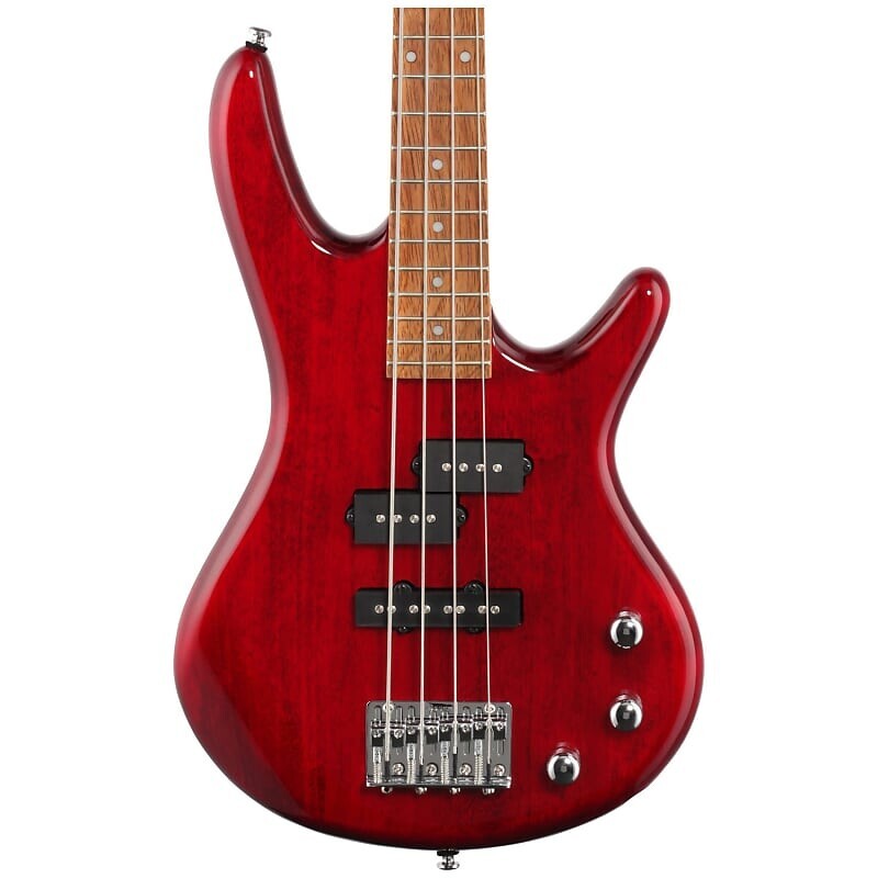 

Ibanez GSRM20 Mikro Compact 4-струнная бас-гитара, прозрачный красный