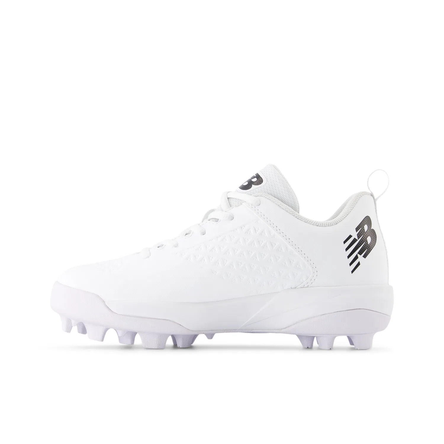 Детские бутсы для бейсбола с резиновой подошвой 4040v8 New Balance, White With Black — фото 3