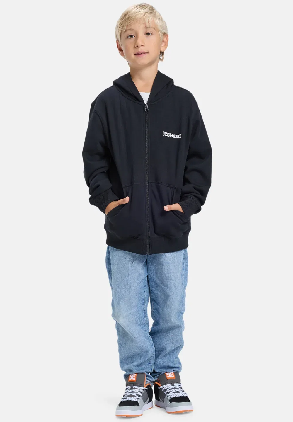 Базовый стиль - капуча - толстовка на молнии Dc Shoes, Kvj Black