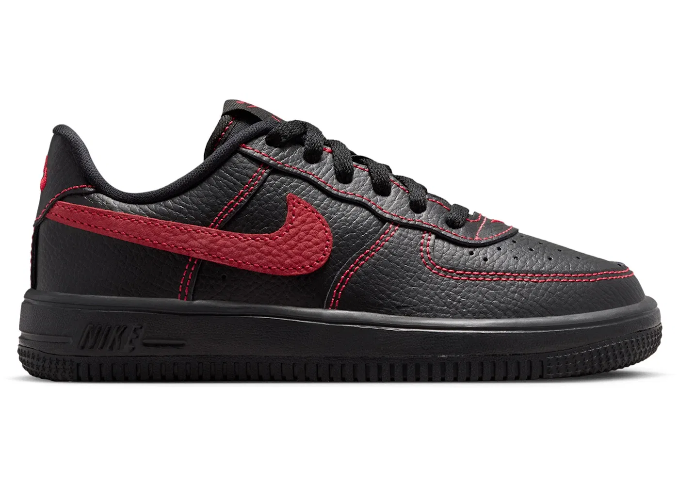 Детские кроссовки Lifestyle Nike Force 1 Low LV8 3 Nike, Black/Black/Black/University Red