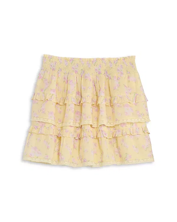Детская юбка для девочек с принтом Billie Tween LoveShackFancy, Lemon Spritz — фото 2