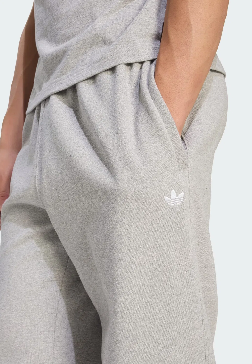 Спортивные брюки Adidas Originals свободного кроя Trefoil Essentials, серый — фото 4
