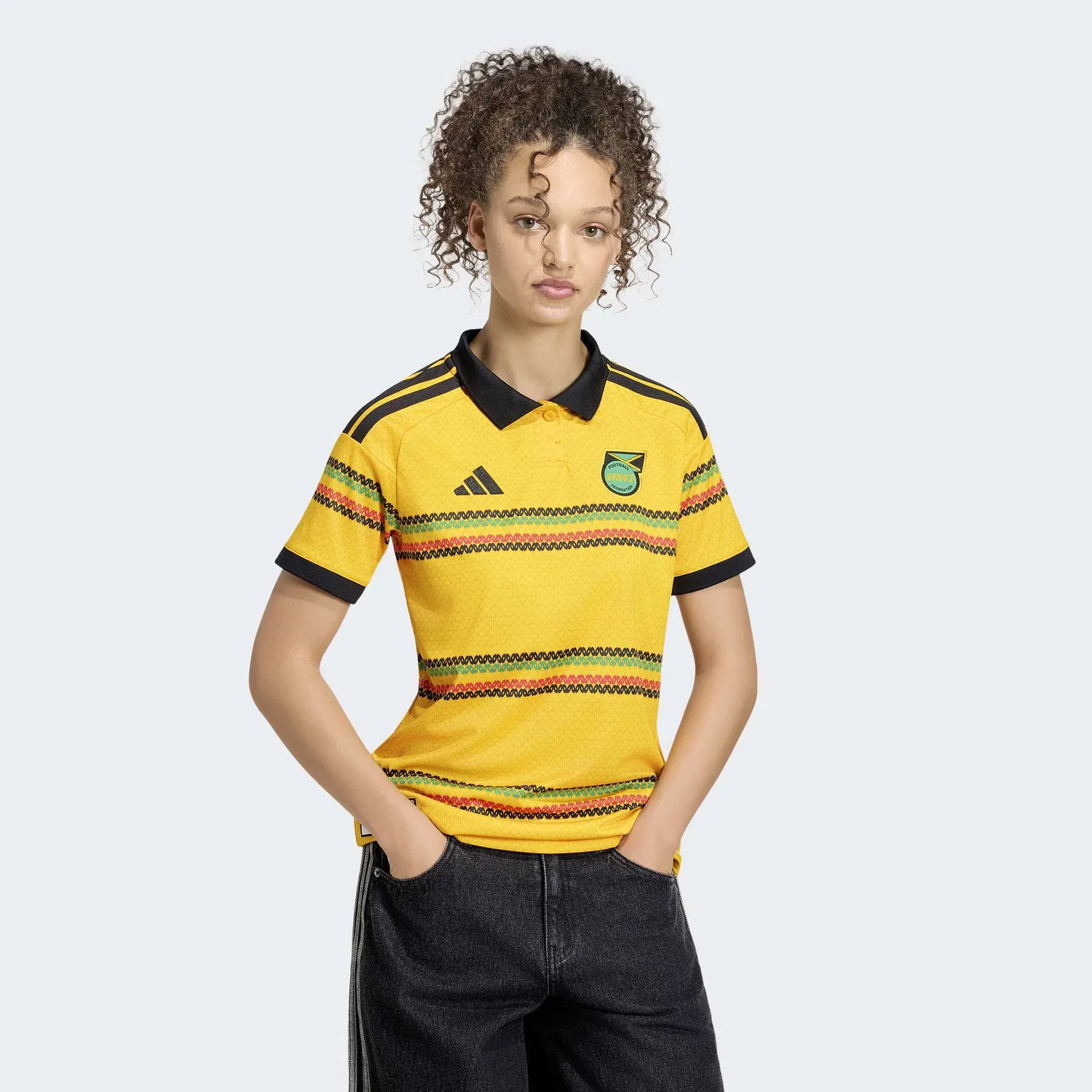 Футболка Adidas Performance Jamaika 26 x Bob Marley желтого цвета — фото 3