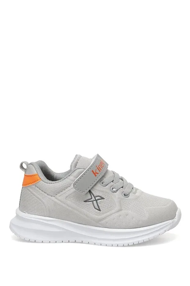Детские кроссовки для мальчиков текстильные Kinetix, Gray-Orange-Gri