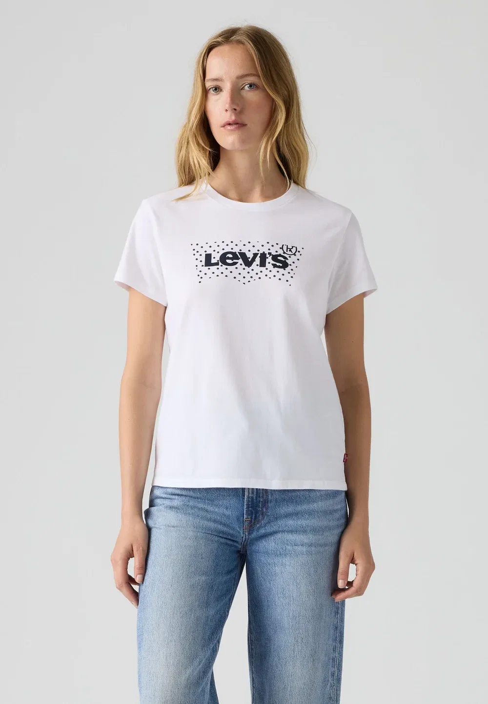 Идеальная футболка - футболка с принтом Levi'S, Inga Dot Bw Fill Bright White — фото 2