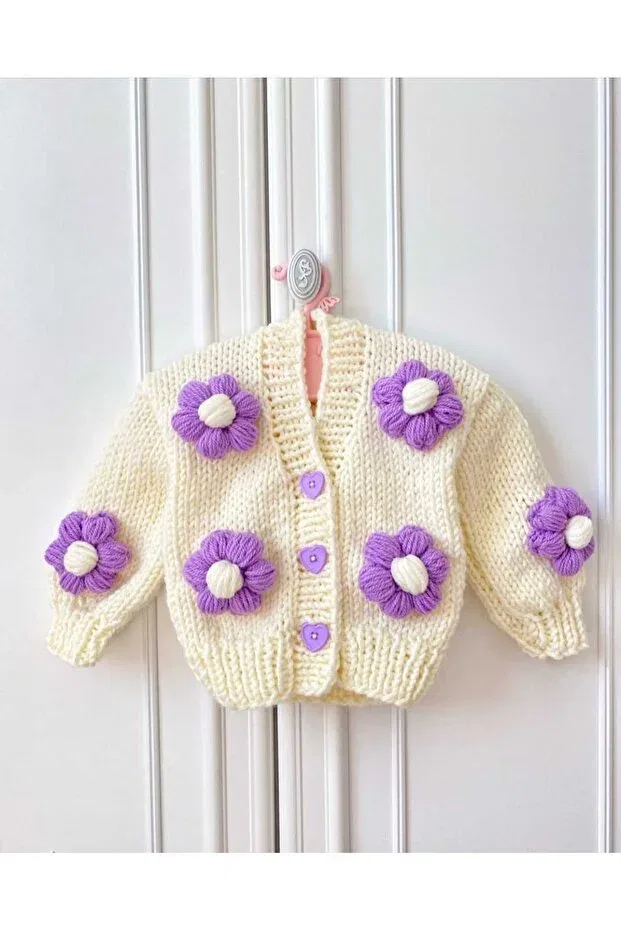 Детский кардиган с длинным рукавом Bilgem Butik, Cream
