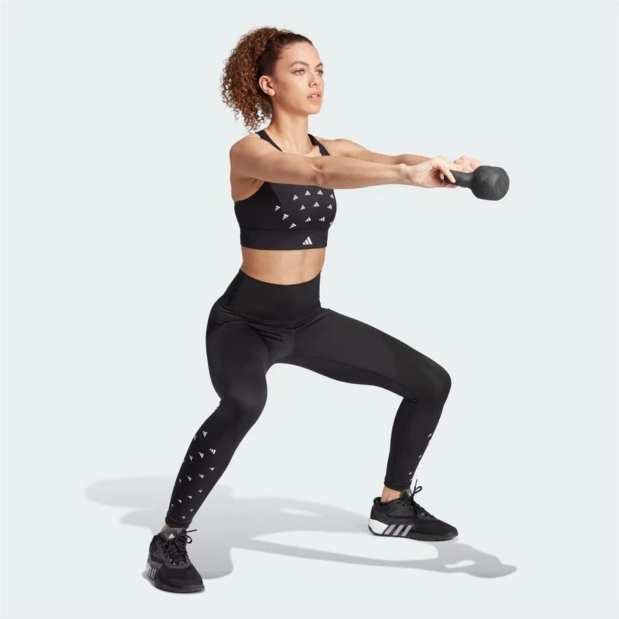 Женский спортивный топ Powerreact Training adidas, Черный — фото 3