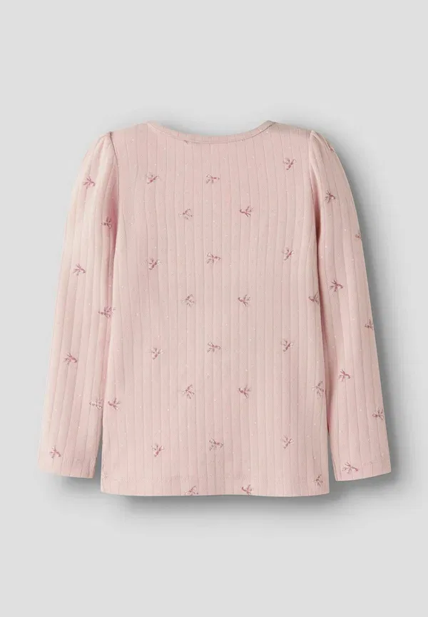Футболка с длинным рукавом хлопок с эластаном Long sleeved top Name It Lotus — фото 2