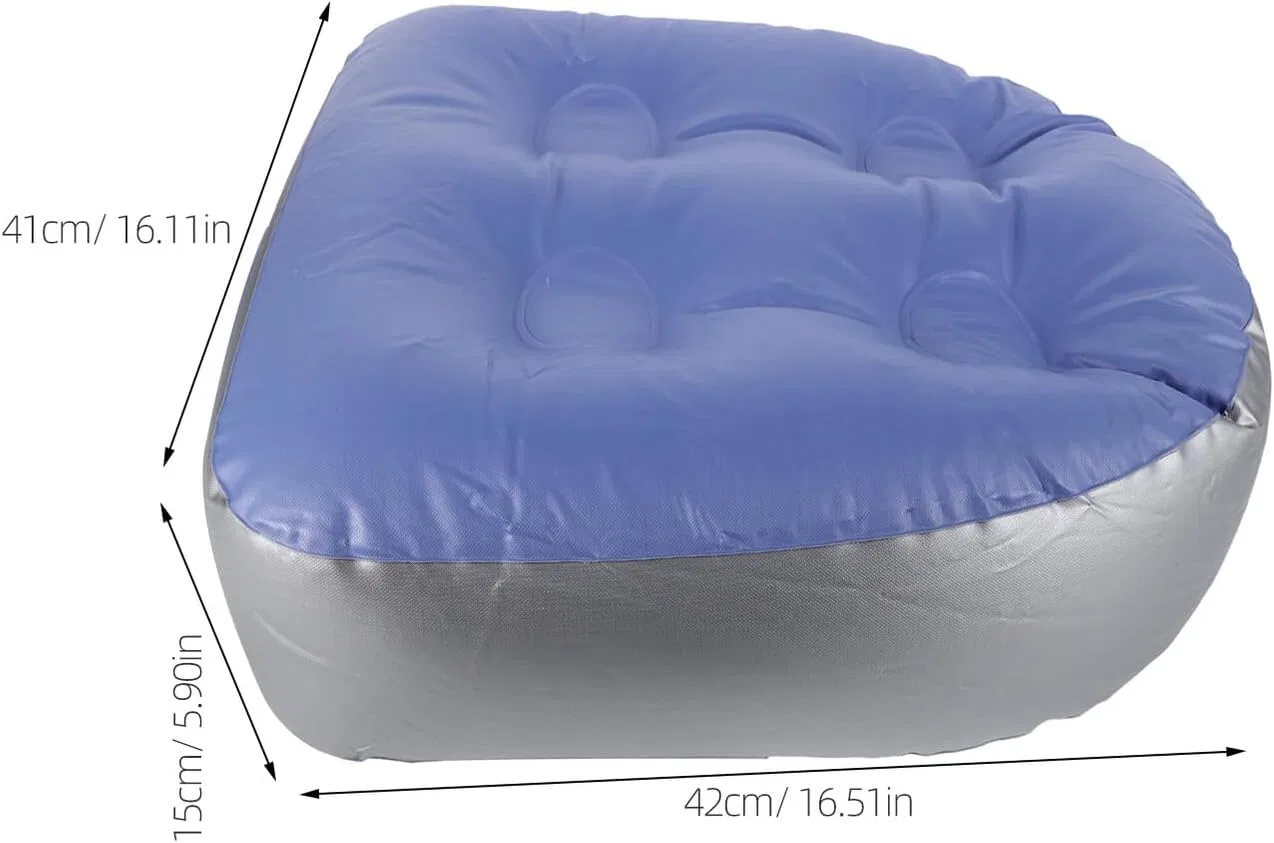 Надувные подушки для ванны, 3 шт, minkissy, PVC, 42x41x15 см, Голубой — фото 2