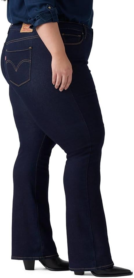 Джинсы Levi's Women's Classic Bootcut Plus Size, темно-синий — фото 3
