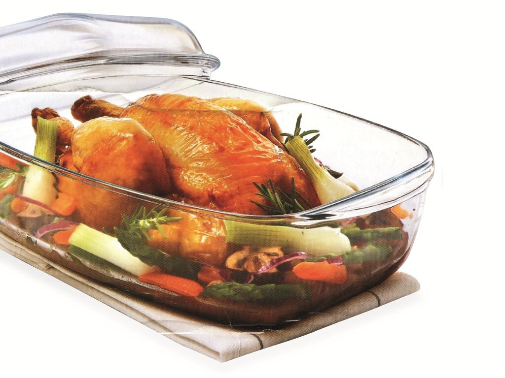 

Жаровня из пирекса, PXREX, Essentials, 7 л, 374x222x138 мм pyrex, прозрачный
