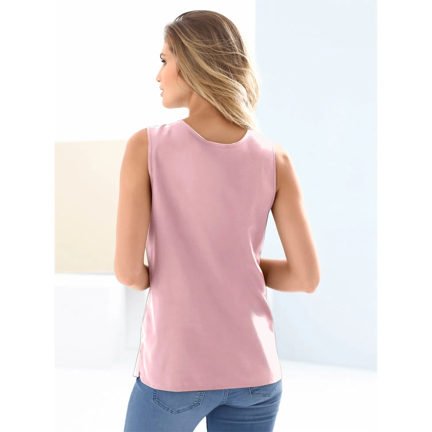 Женская блуза с круглым вырезом Classic Basics, Rose — фото 2