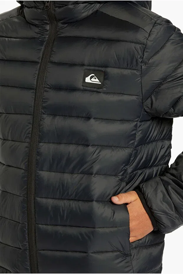 Детское пальто для девочек с капюшоном Quiksilver, Black — фото 4