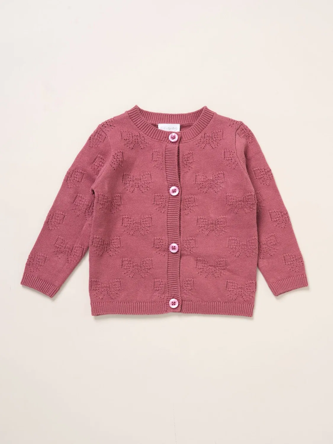 Комплект из кардигана и леггинсов с цветочным принтом Rock-A-Bye Baby Boutique, розовый — фото 3