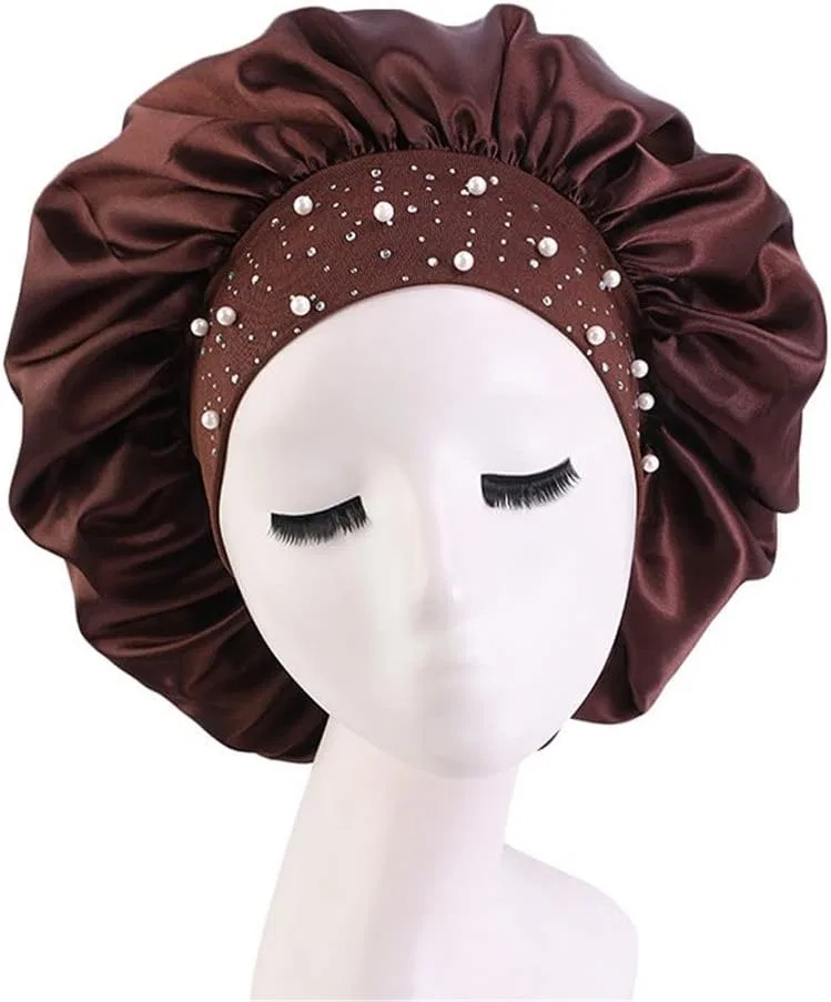 Шапочка для душа Satin Bonnet, Youllyuu, темно-коричневый