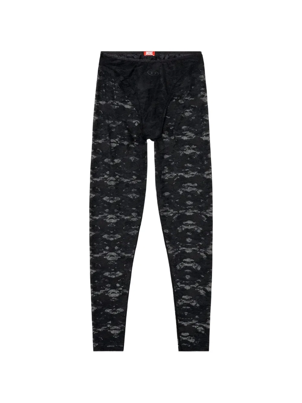 Кружевные леггинсы Diesel, черный