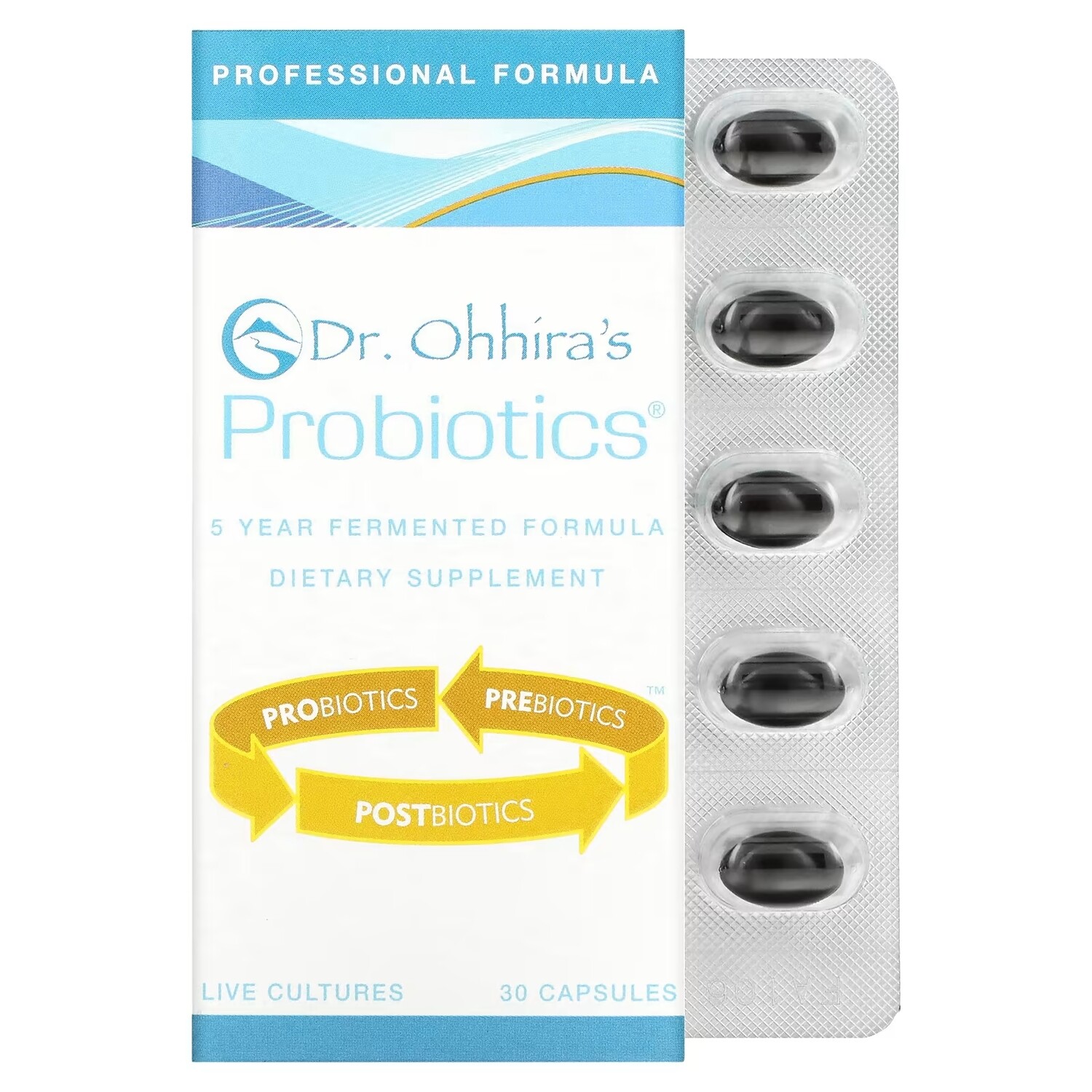

Профессиональная Формула Пробиотиков Dr. Ohhira's, 30 капсул
