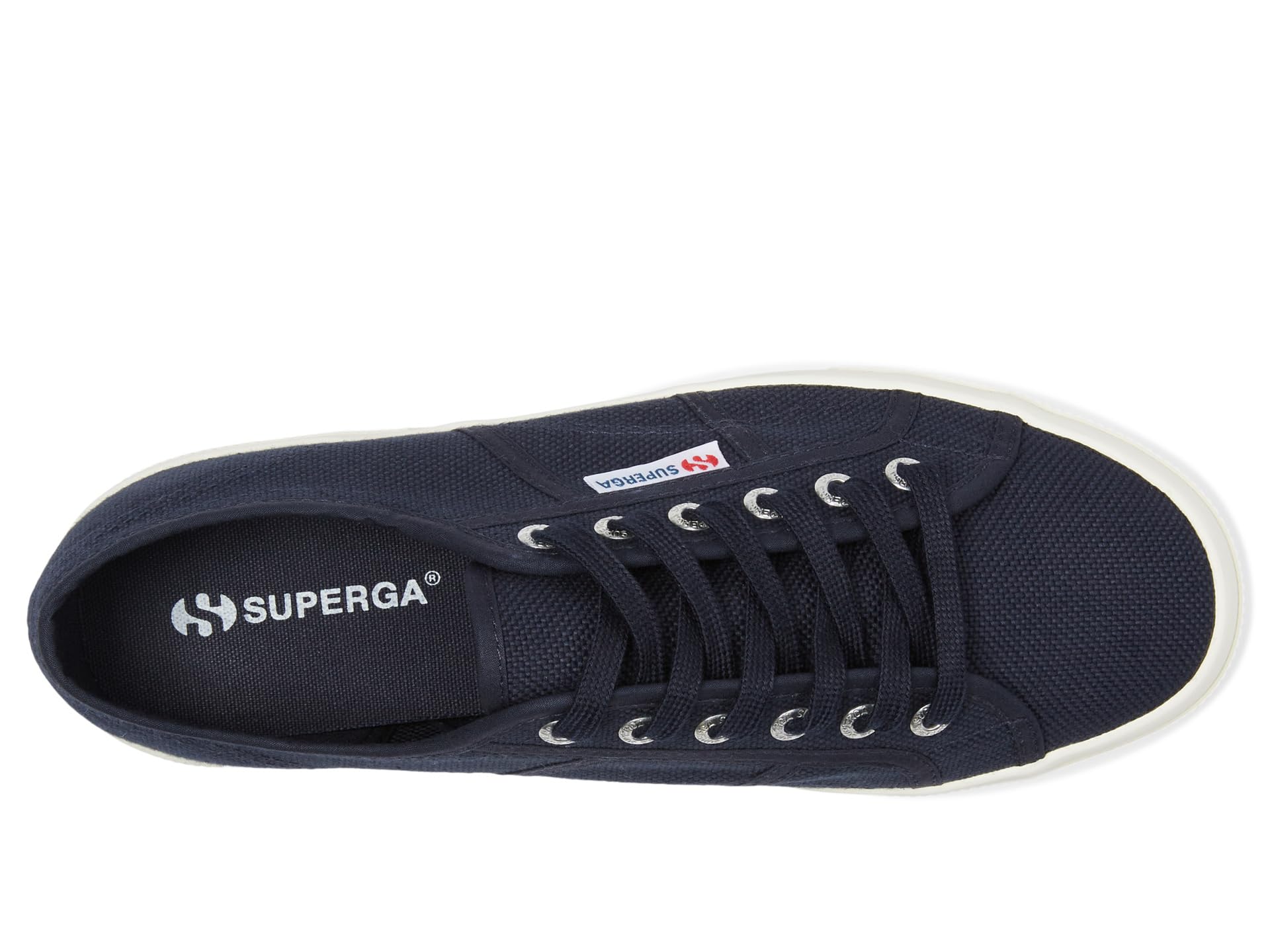 Кроссовки Superga 2740 Platform, Navy/Full Avorio — фото 2
