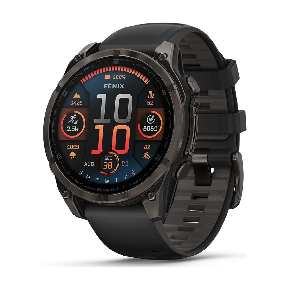 

Умные часы Garmin Fenix 8, Sapphire, 47 мм, AMOLED 1.4", Wi-Fi, темно-серый