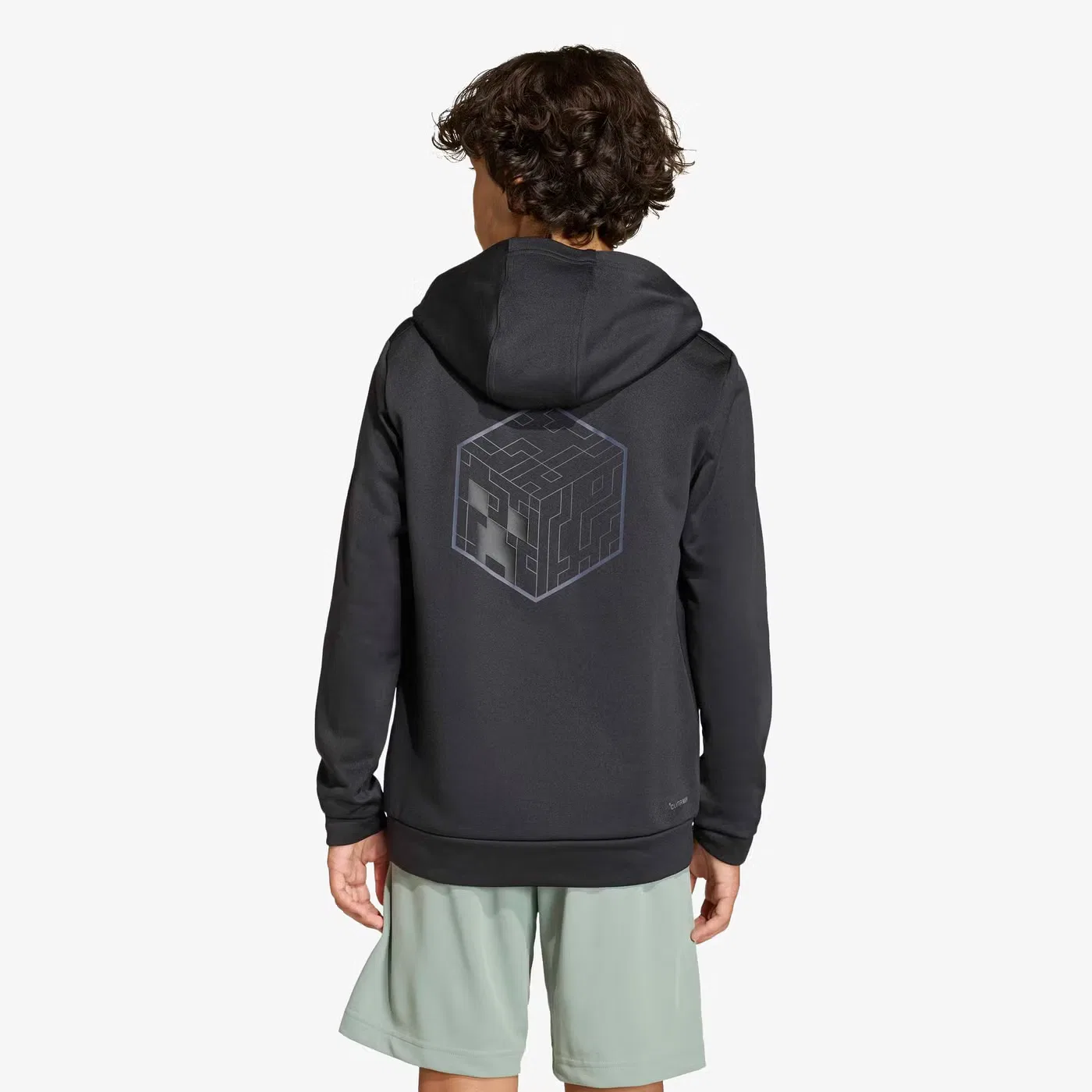 Худи с принтом Minecraft Adidas, черный — фото 3