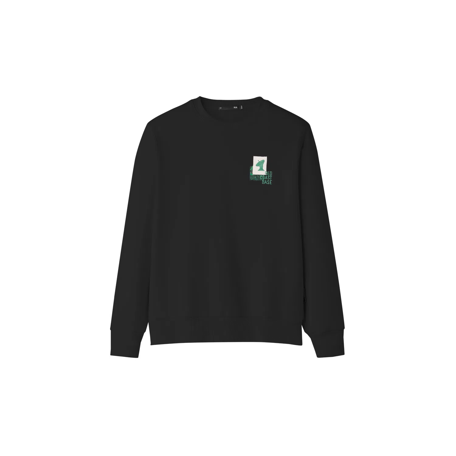 Детский свитшот с круглым вырезом HLA, Black 7M