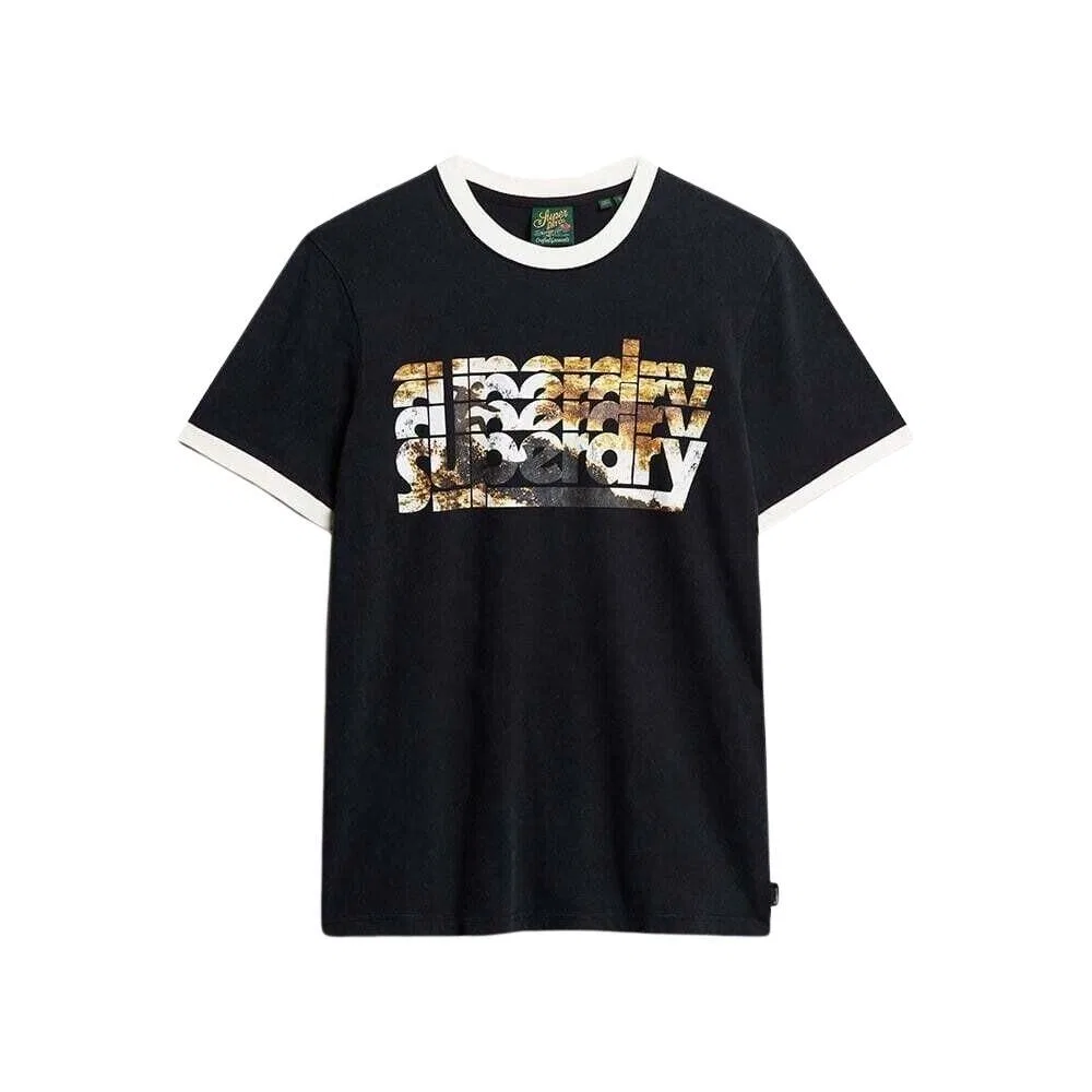 Мужская футболка с фотопринтом Photographic Logo Superdry, Schwarz