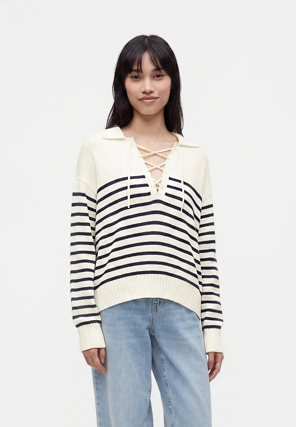 Свитер - джемпер Gap, White/Navy