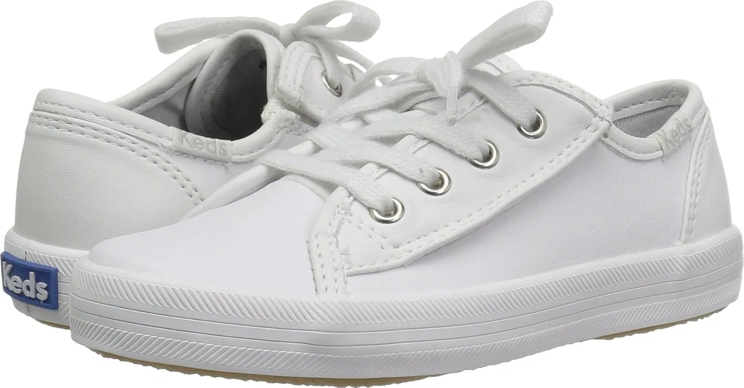 Детские кроссовки для девочек Keds Kickstart Core, White Leather — фото 4