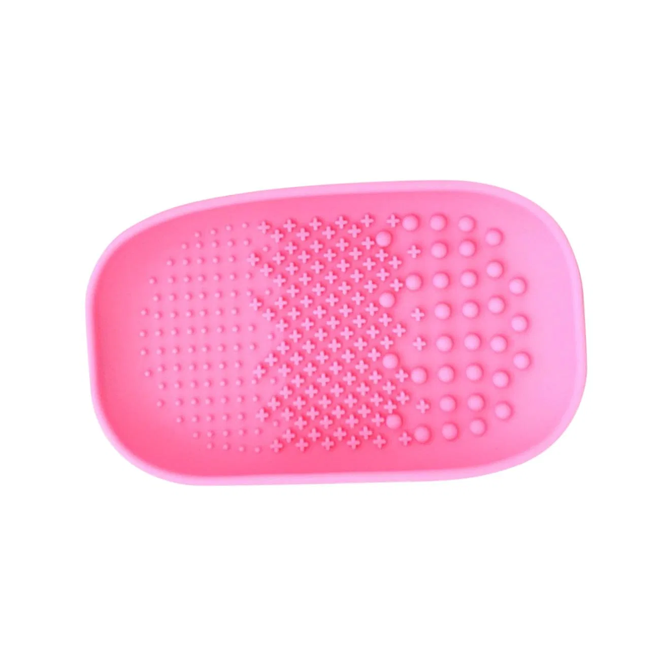 Щетка для очистки кистей, Silikon, SOIMISS, 15.2x9x3 см, Rosa