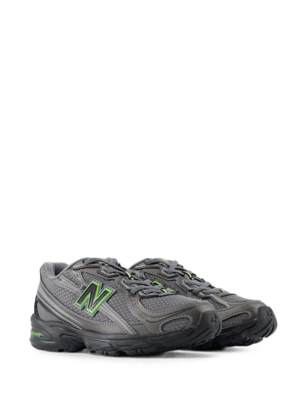 Кроссовки 740 на эластичных шнурках New Balance Kids, серый — фото 2