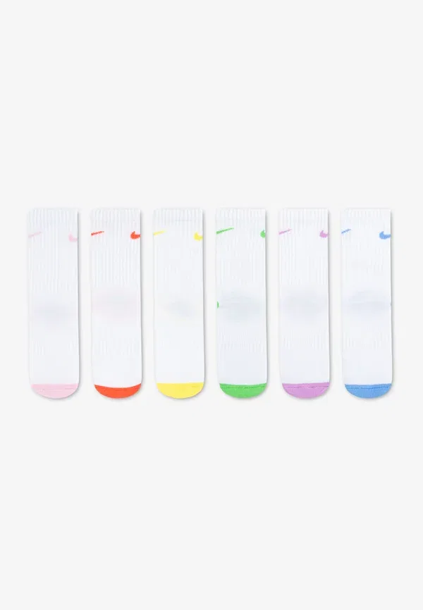Носки 6 пар хлопковые Nike Sportswear, белый/мультиколор — фото 2