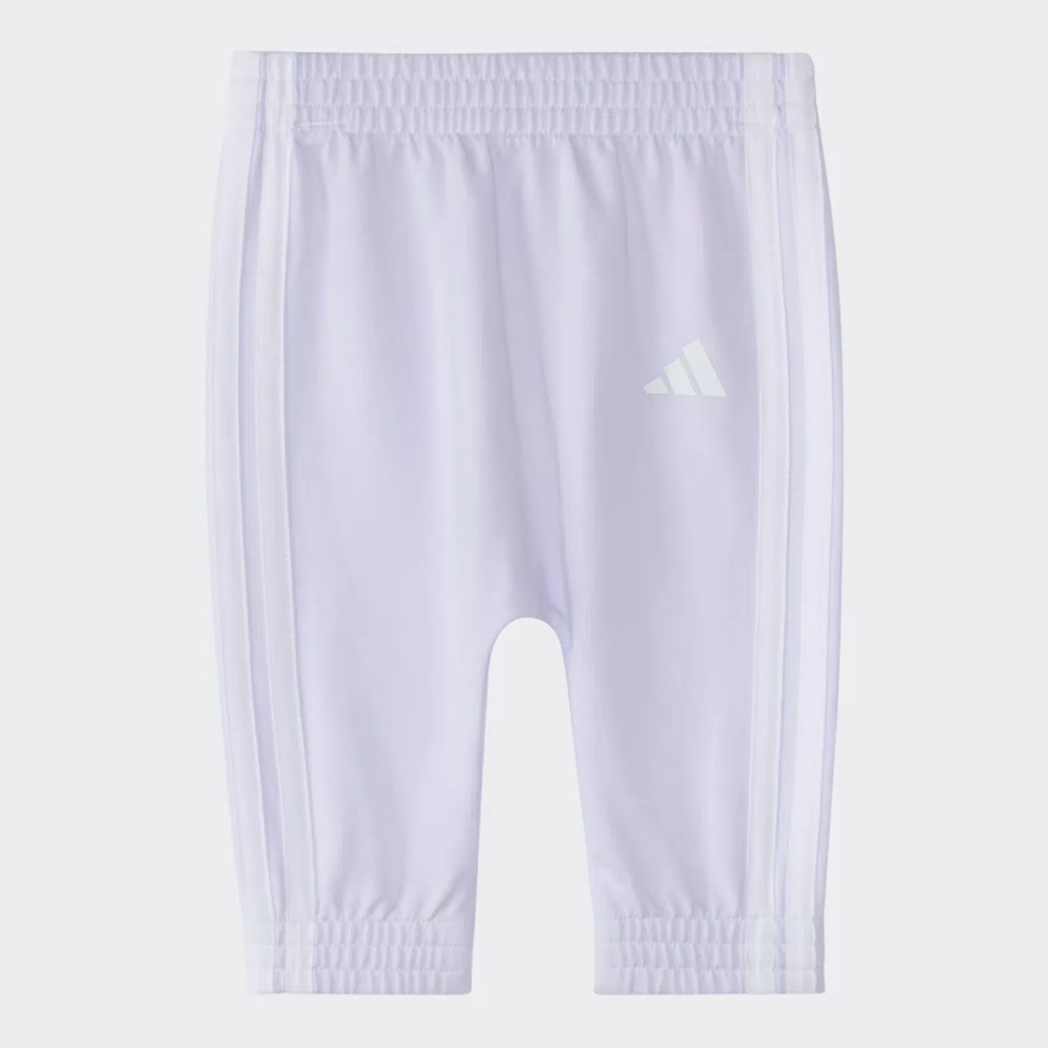 Детский комплект из боди с длинным рукавом и штанов на резинке Adidas Sportswear, светло-фиолетовый — фото 3