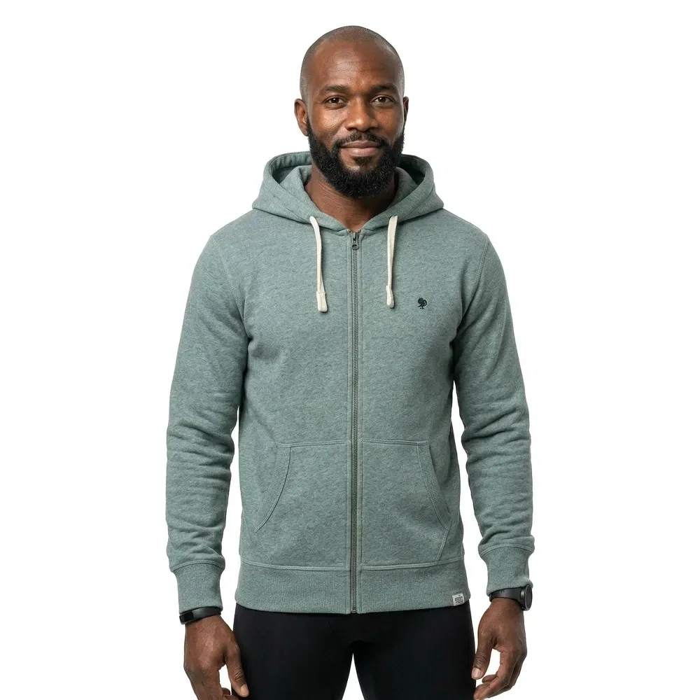 Худи на молнии Superdry Monogram Embroidered Superdry, серый — фото 2