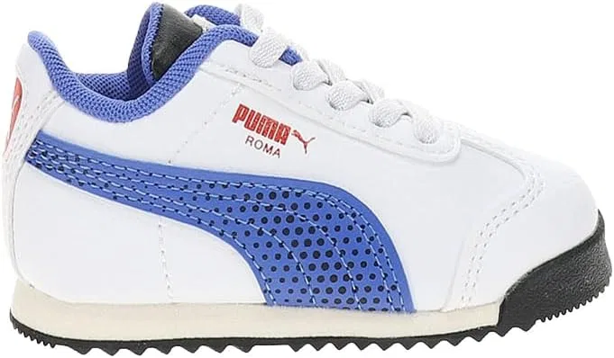 Детские кроссовки для мальчиков с шнуровкой Roma Gen PUMA, White