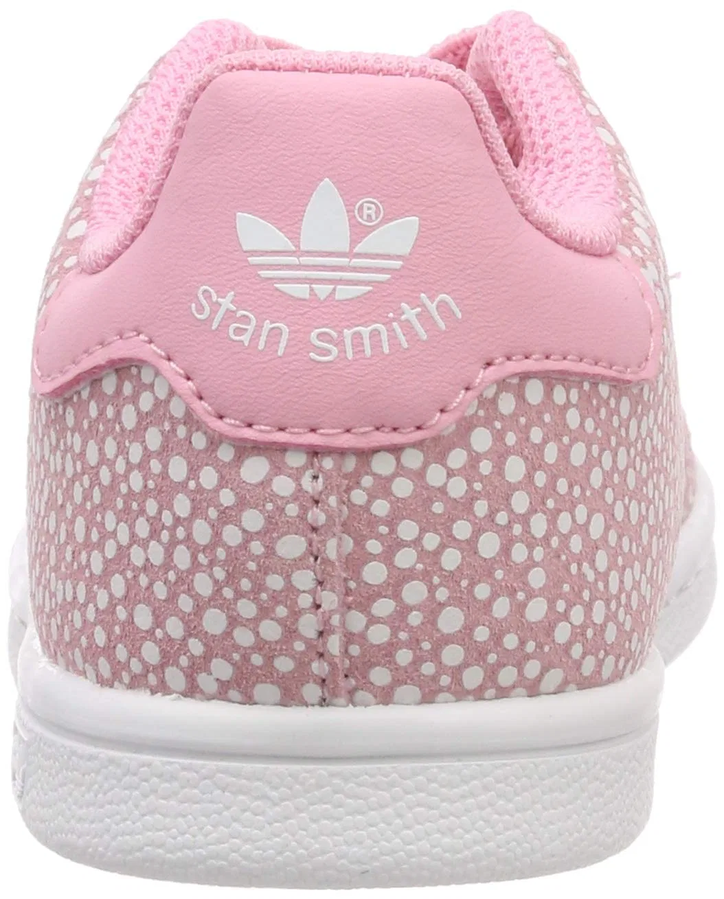 Детские кроссовки на шнуровке adidas Stan Smith El, Light Pink Light Pink Ftwr White — фото 3