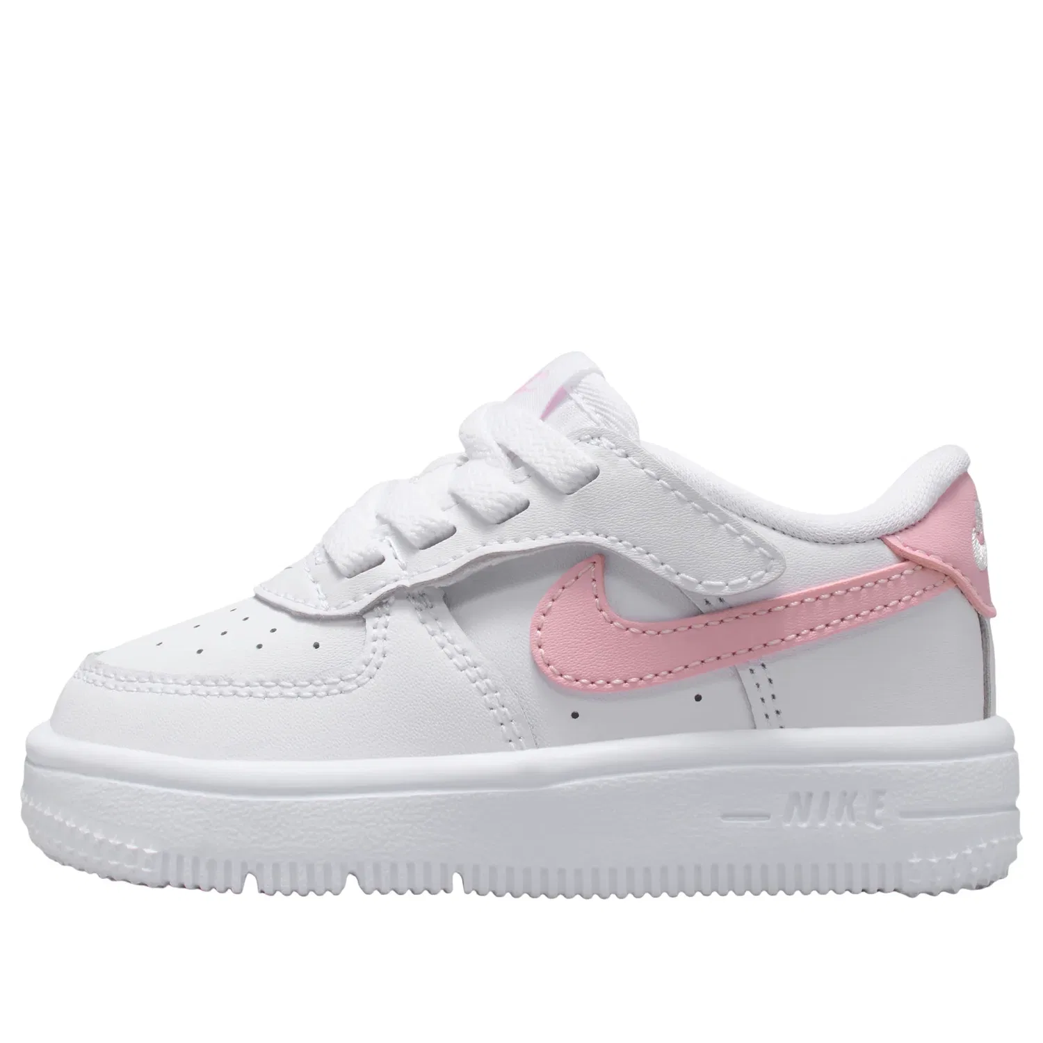 Детские кроссовки с липучкой и шнуровкой Nike Air Force 1 Low EasyOn, белый
