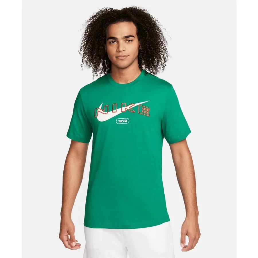 Футболка спортивная хлопковая Nike, Зеленый