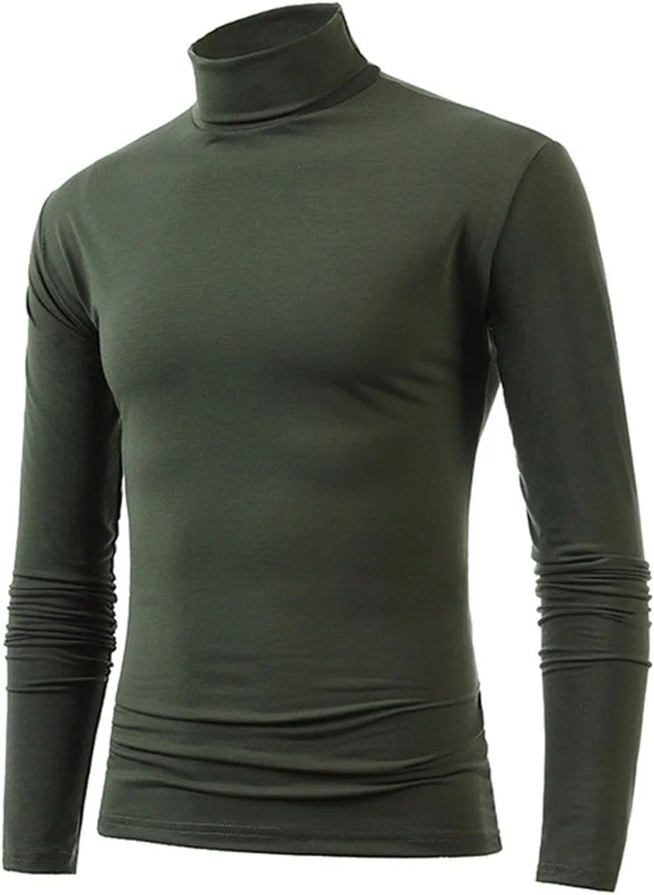 Мужская водолазка Slim Fit Base Layer, Army Green — фото 2