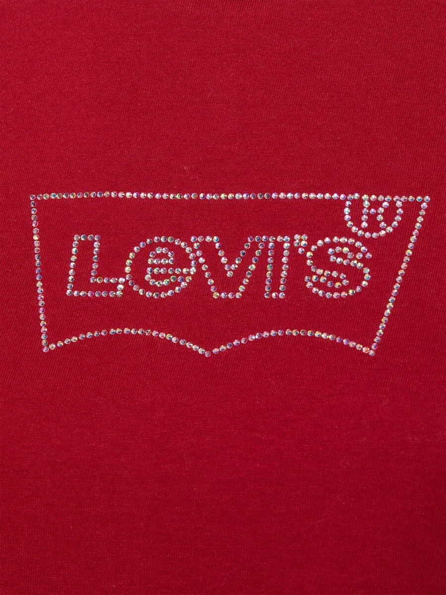 Футболка LEVI'S 'The Perfect' темно-красного цвета — фото 3