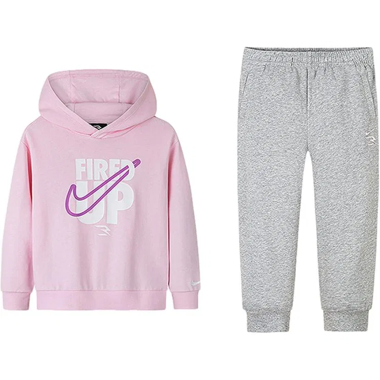 Детский спортивный комплект из футера с принтом Cherry Blossom Pink Nike