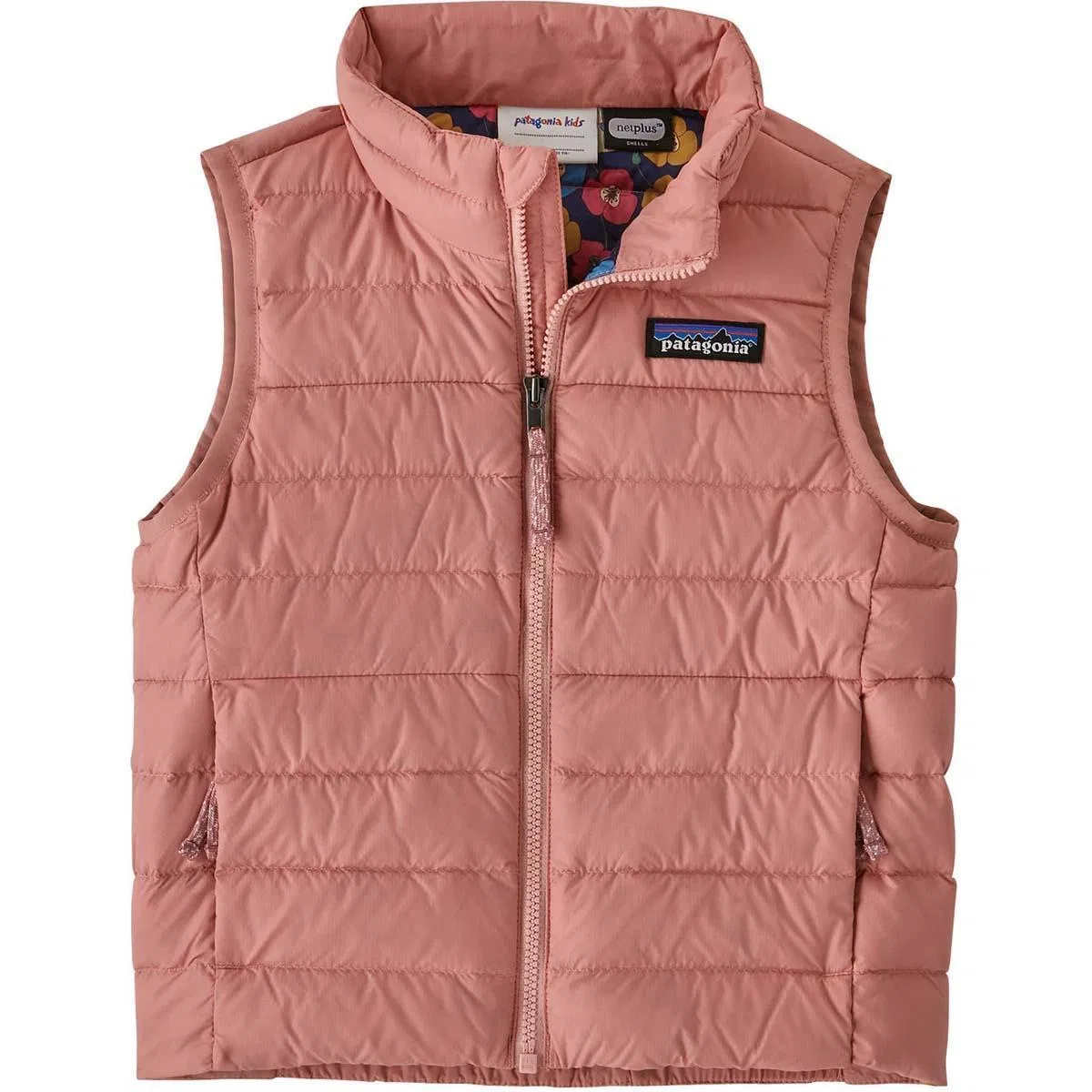 Детский жилет стеганый с капюшоном Patagonia Baby Down Sweater Vest, Sunfade Pink