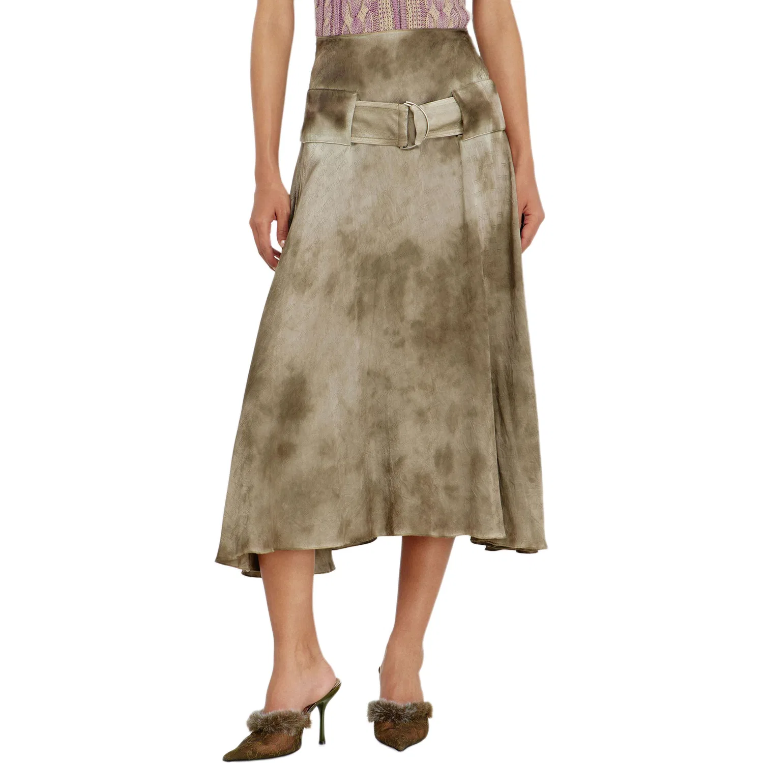 Женская длинная юбка повседневная DIESEL, Light Brown — фото 2