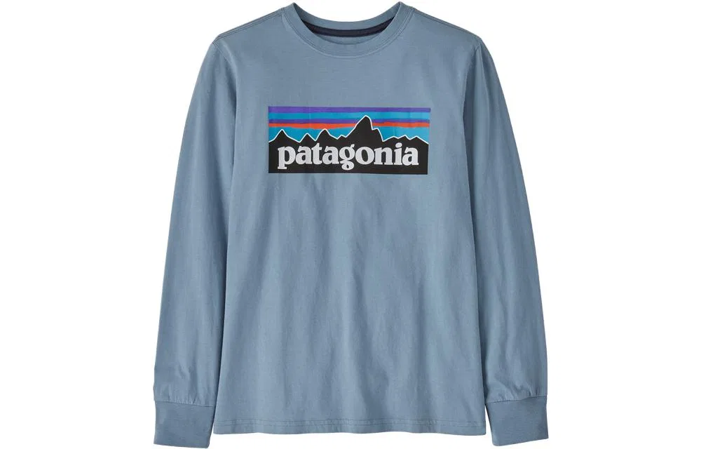 Детская футболка с круглым вырезом Feather Gray/Light Plume Grey Patagonia